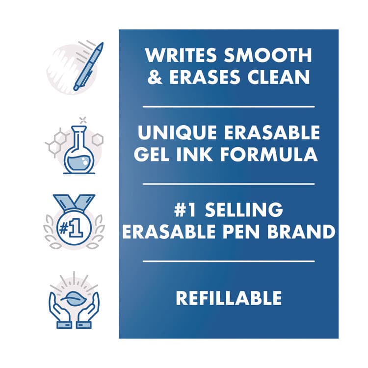 PILOT CORP. OF AMERICA FriXion Ball Erasable Gel Pen, Stick, Fine 0.7 mm, Assorted Ink and Barrel Colors, 3/Pack (PIL31557) thumbnail 3