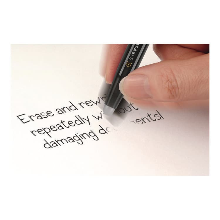 PILOT CORP. OF AMERICA FriXion Ball Erasable Gel Pen, Stick, Fine 0.7 mm, Assorted Ink and Barrel Colors, 3/Pack (PIL31557) thumbnail 4