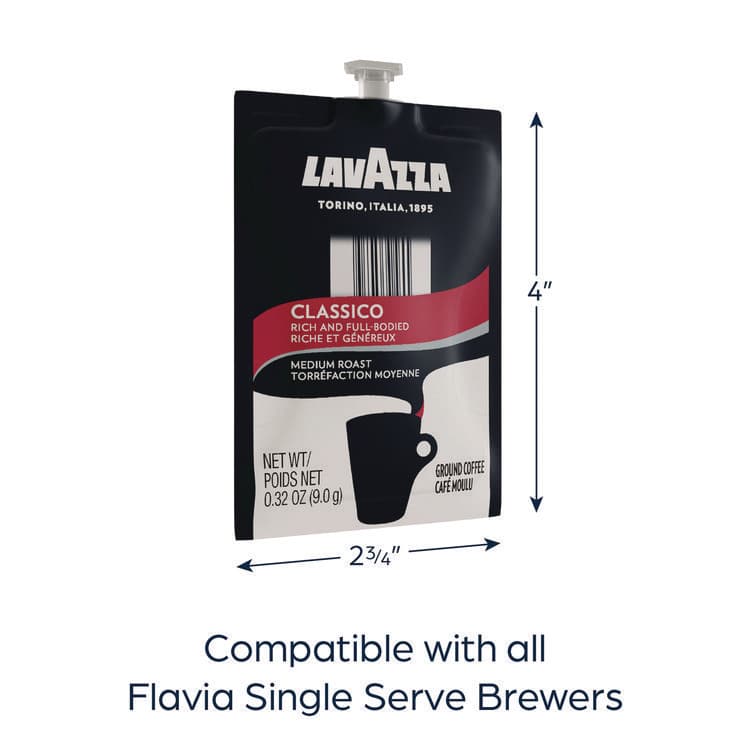 LAVAZZA FLAVIA Coffee Freshpacks, Classico, 85/Carton (LAVMDR00277) thumbnail 2
