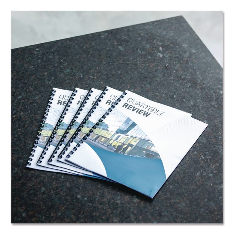 FELLOWES MFG. CO. Plastic Comb Bindings for 11 x 8.5 Documents, 19 Rings, 1" (200-Sheet) Capacity, Black, 50/Pack (FEL52328) thumbnail 4