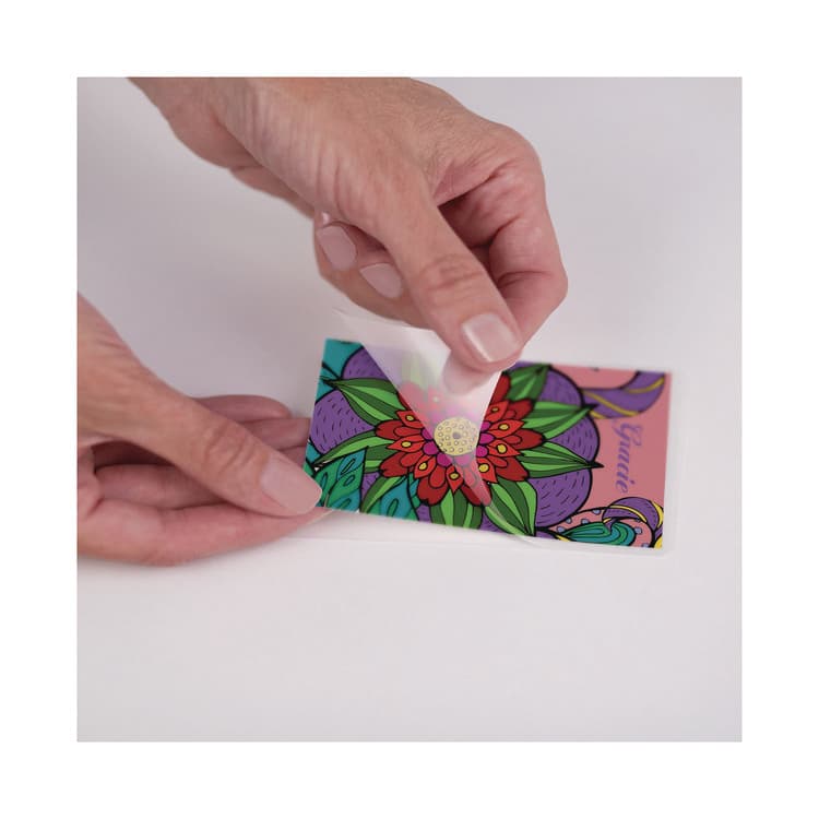 FELLOWES MFG. CO. Laminating Pouches, 7 mil, 3.75" x 2.25", Clear Gloss, 100/Pack (FEL52059) thumbnail 4