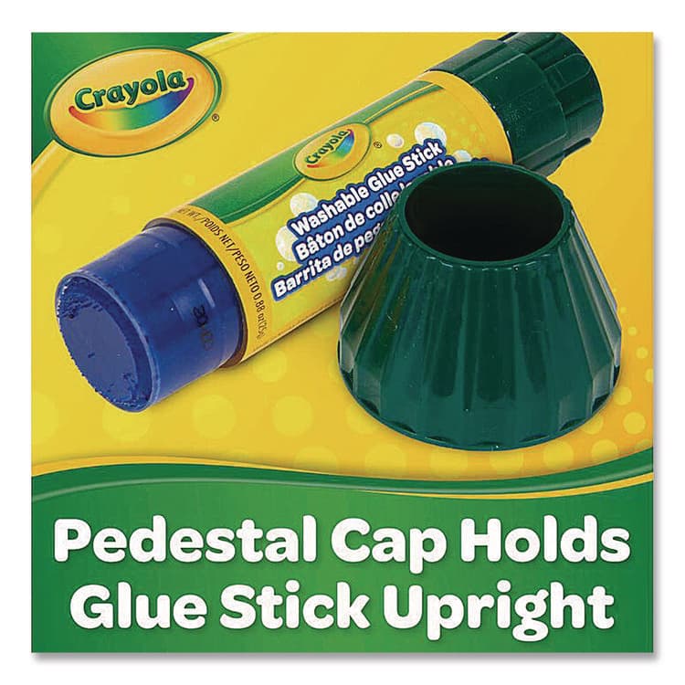 BINNEY & SMITH / CRAYOLA Washable Glue Sticks, 0.88 oz, Dries Clear (CYO414057) thumbnail 3