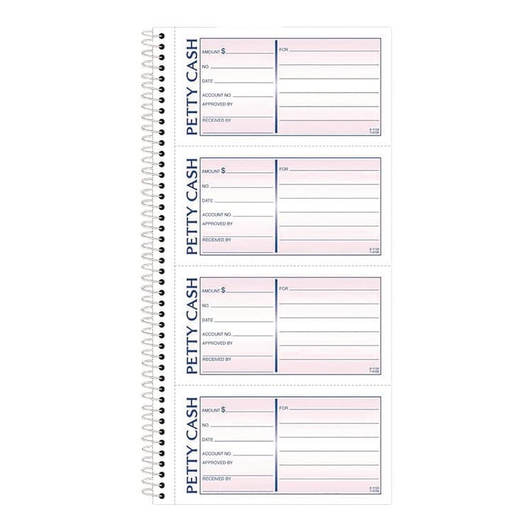 CARDINAL BRANDS . Petty Cash Receipt Book, Two-Part Carbonless, 5 x 2.75, 4 Forms/Sheet, 200 Forms Total (ABFSC1156) thumbnail 4