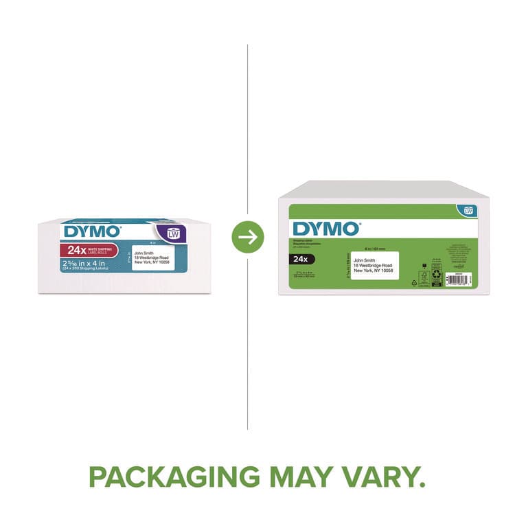 DYMO Labels for LabelWriter Label Printer, 2.31" x 4", White, 300 Labels/Roll, 24 Rolls/Pack (DYM2050769) thumbnail 2