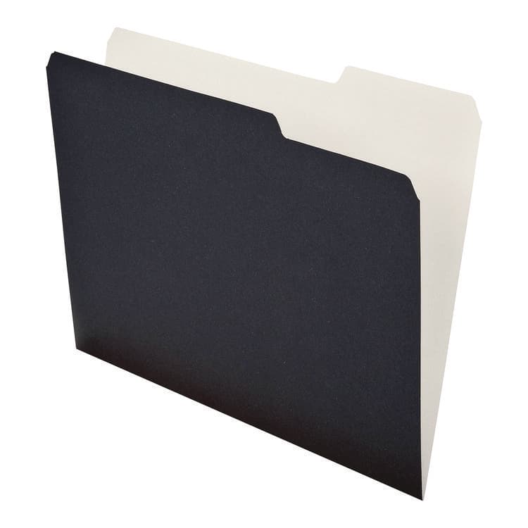 AMPAD/DIV. OF AMERCN PD&PPR Earthwise Pendaflex File Folders, 1/3-Cut Tabs: Assorted, Letter Size, Black/White, 50/Box (PFX16101) thumbnail 3
