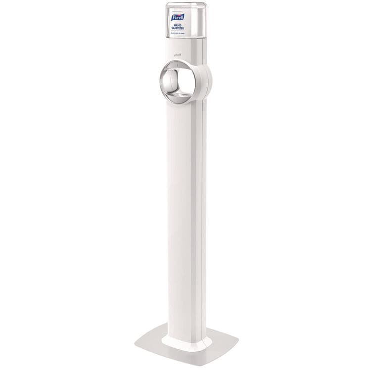 GO-JO INDUSTRIES FS6 Touch-Free Floor Stand Dispenser, 1,200 mL, 12.5 x 11.3 x 38.5, White (GOJ6420DS) thumbnail 2