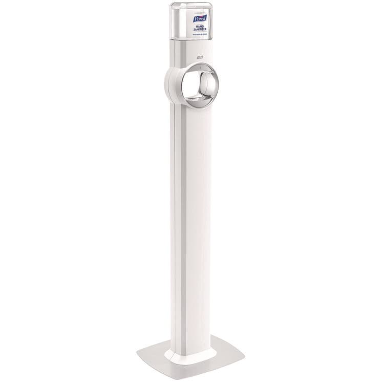 GO-JO INDUSTRIES FS6 Touch-Free Floor Stand Dispenser, 1,200 mL, 12.5 x 11.3 x 38.5, White (GOJ6420DS) thumbnail 3