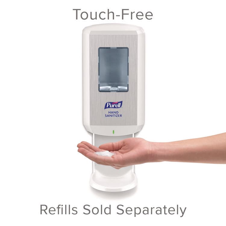 GO-JO INDUSTRIES CS8 Hand Sanitizer Dispenser, 1,200 mL, 5.79 x 3.93 x 15.64, White (GOJ782001) thumbnail 4