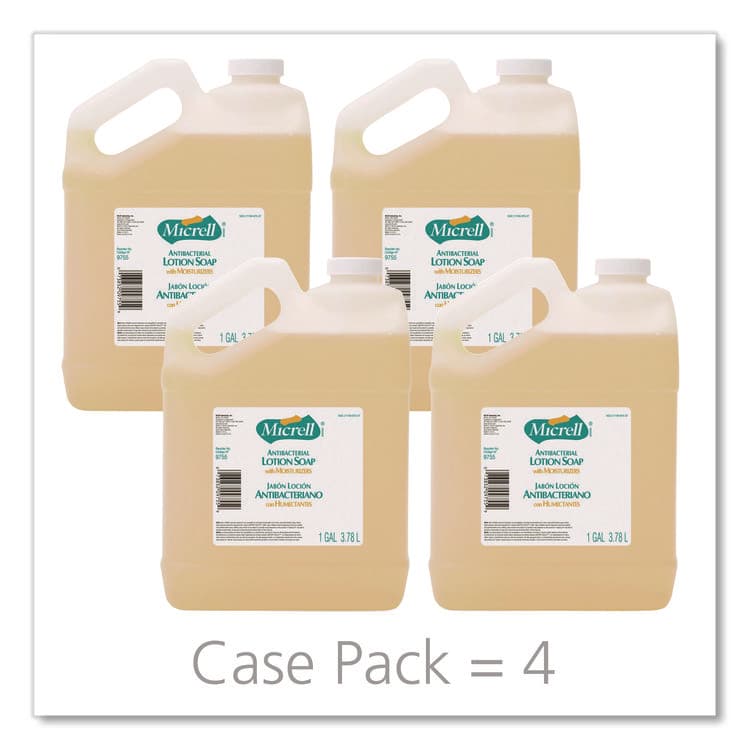 GO-JO INDUSTRIES Antibacterial Lotion Soap, Light Scent, 1 gal, 4/Carton (GOJ975504CT) thumbnail 2