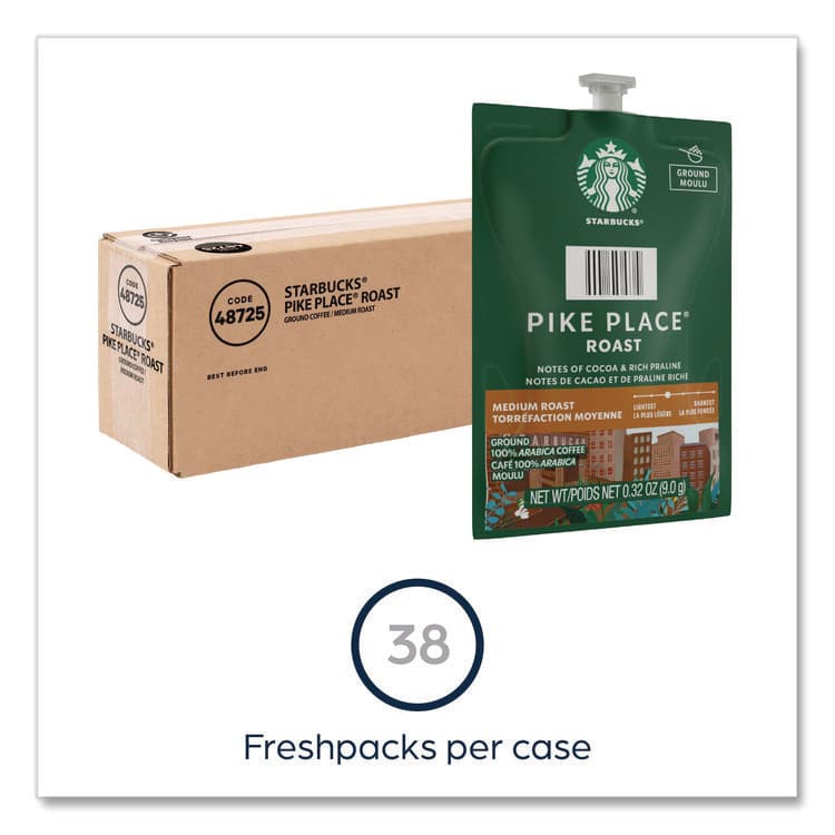 LAVAZZA Starbucks Pike Place Roast Coffee Freshpack, 38/Carton (LAV48725) thumbnail 3