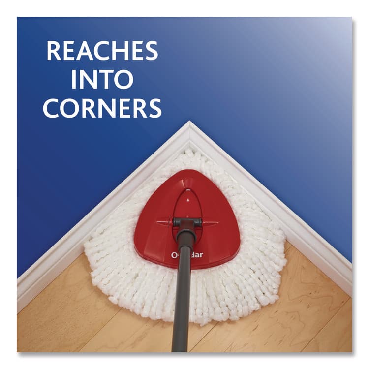 FREUDENBERG HOUSEHOLD PRODUCTS EZWring Spin Mop Refill, Patented Microfiber, Custom Size for EZ Wring Mop Systems, White, 2/Pack, 4 Packs/Carton (FHD172385CT) thumbnail 4