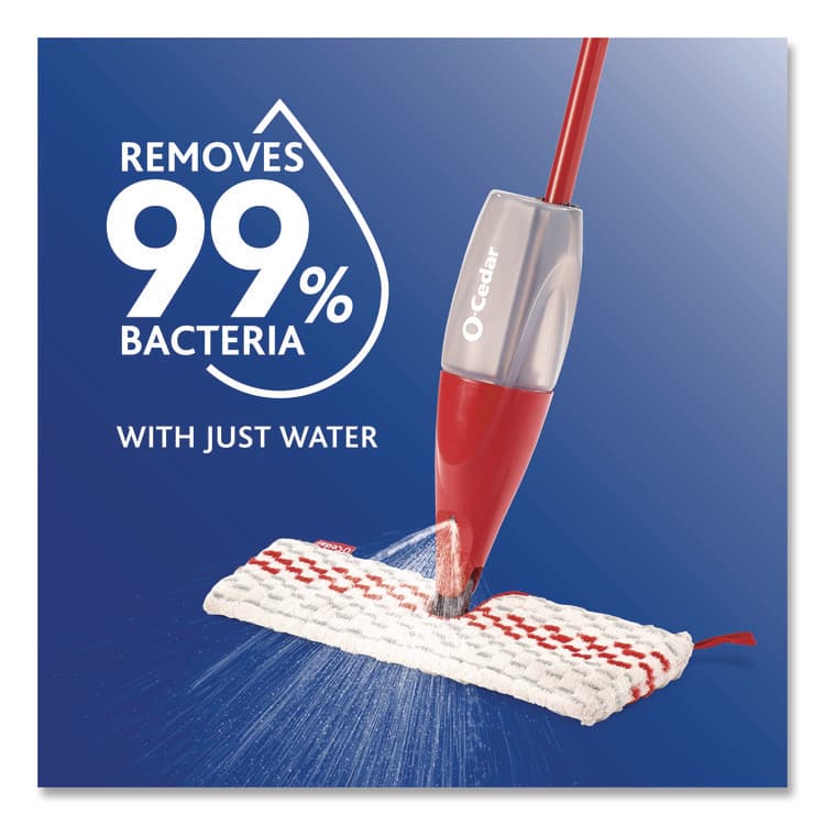 FREUDENBERG HOUSEHOLD PRODUCTS ProMist MAX Refill, Microfiber, Custom Size for ProMist Mop System, Red/White/Gray (FHD173579EA) thumbnail 2