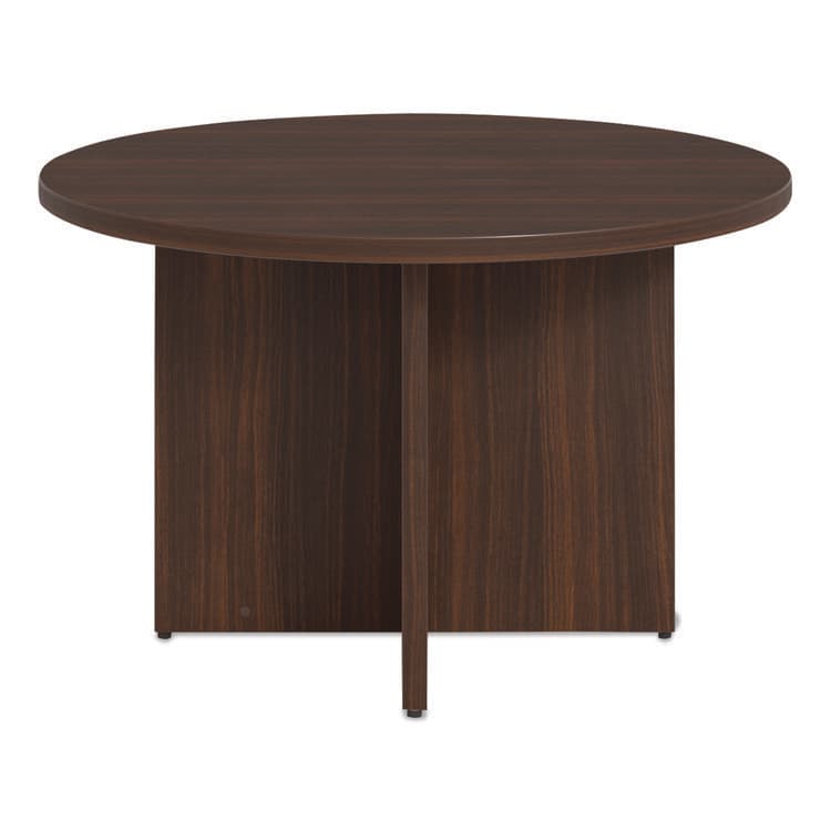 ALERA Alera Seville Round Conference Table, Round, 48" Diameter, Mahogany (ALESV4848MY) thumbnail 3