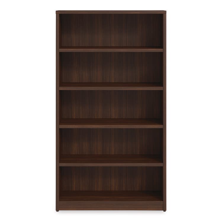 ALERA Alera Seville Bookcase, Five-Shelf, 36w x 14d x 65h, Mahogany (ALESVBC6536MY) thumbnail 3