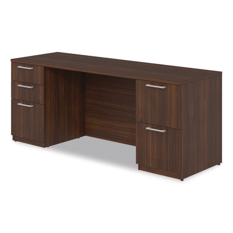 ALERA Alera Seville Series Double Pedestal Credenza, 72w x 24d x 29h, Mahogany (ALESVDPC7224MY) thumbnail 4