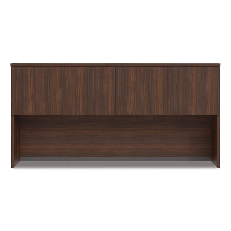 ALERA Alera Seville Hutch with Doors, 4 Compartments, 72w x 16d x 36h, Mahogany (ALESVH7236MY) thumbnail 3