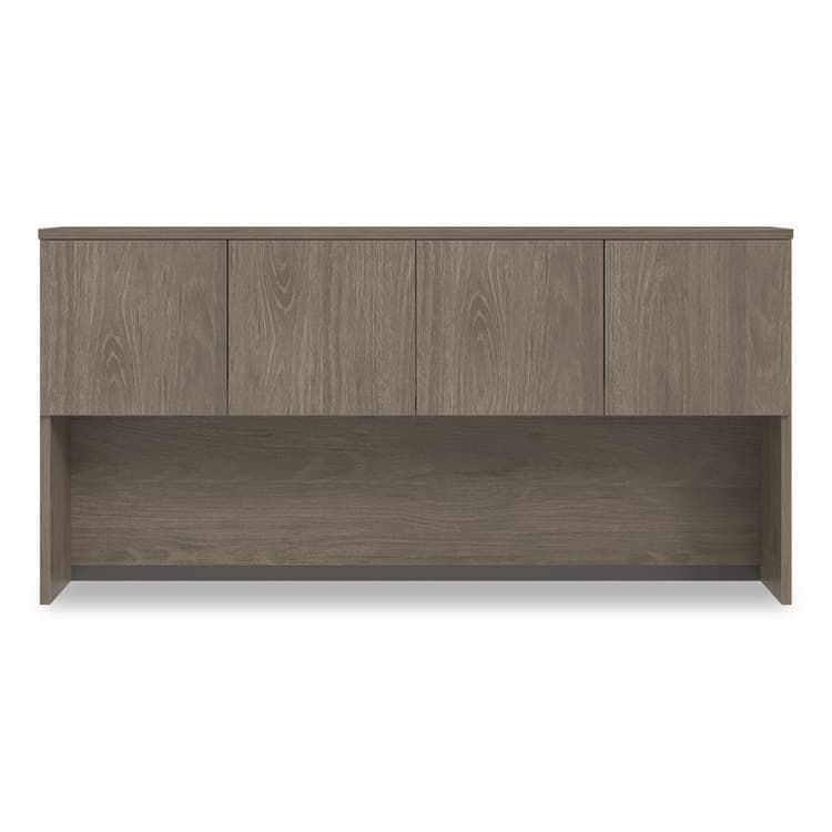 ALERA Alera Seville Hutch with Doors, 4 Compartments, 72w x 16d x 36h, Walnut (ALESVH7236WA) thumbnail 3