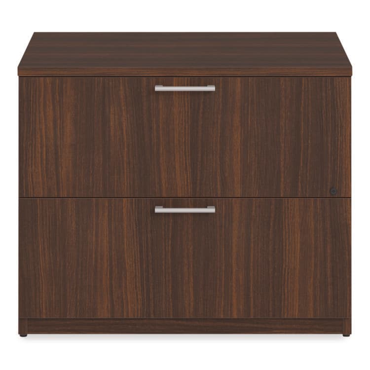 ALERA Alera Seville Series Lateral File Cabinet, 2 Legal-Size File Drawers, Mahogany, 36" x 24" x 29" (ALESVLF3624MY) thumbnail 3