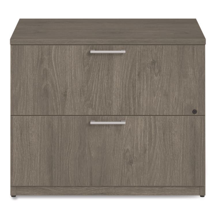 ALERA Alera Seville Series Lateral File Cabinet, 2 Legal-Size File Drawers, Walnut, 36" x 24" x 29" (ALESVLF3624WA) thumbnail 4