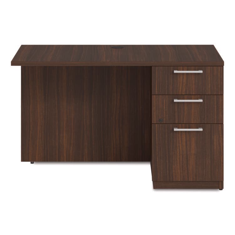 ALERA Alera Seville Series Desk Return with Pedestal, Right, 48" x 24" x 29", Mahogany (ALESVRRP4824MY) thumbnail 3