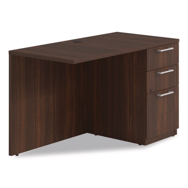 ALERA Alera Seville Series Desk Return with Pedestal, Right, 48" x 24" x 29", Mahogany (ALESVRRP4824MY)