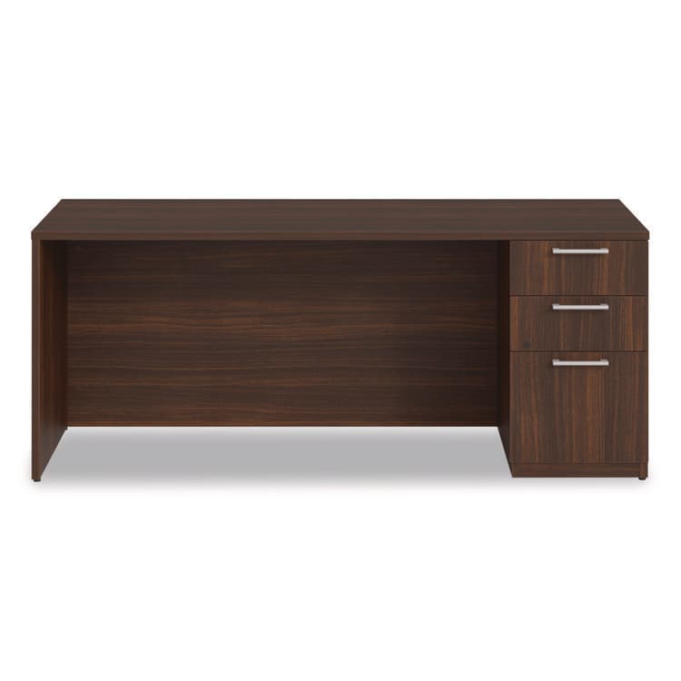 ALERA Alera Seville Series Credenza with Pedestal, Right Pedestal, 72w x 24d x 29h, Mahogany (ALESVRSPC7224MY) thumbnail 3