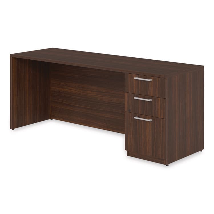 ALERA Alera Seville Series Credenza with Pedestal, Right Pedestal, 72w x 24d x 29h, Mahogany (ALESVRSPC7224MY) thumbnail 4