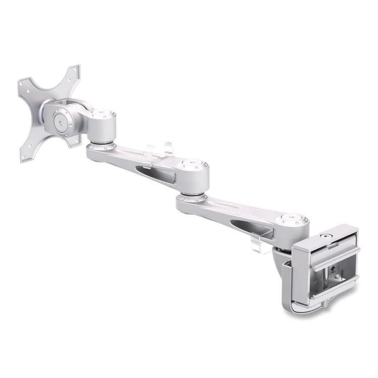 EATON CORPORATION Dual-Extension Monitor Mount for Slat Wall System for 32" TVs, 4.9w x 4.7d x 20.5h, Silver, Supports 22 lb (TRPDMSW1332LTAA) thumbnail 2