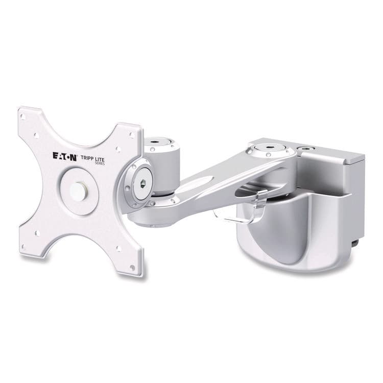 EATON CORPORATION Single-Extension Monitor Mount for Slat Wall System for 32" TVs, 4.9w x 4.7d x 14.2h, Silver, Supports 22 lb (TRPDMSW1332MTAA)