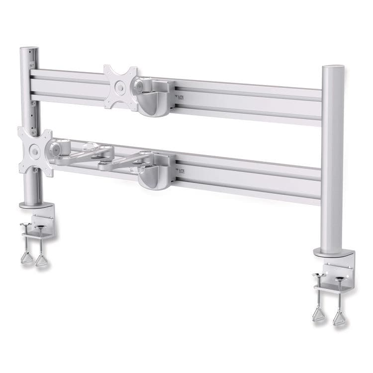 EATON CORPORATION Slat Rail with Posts for Slat Wall System for 32" TVs, 8.1w x 5.7d x 5.51h, Silver, Supports 33 lb (TRPDMSWKITTAA) thumbnail 3