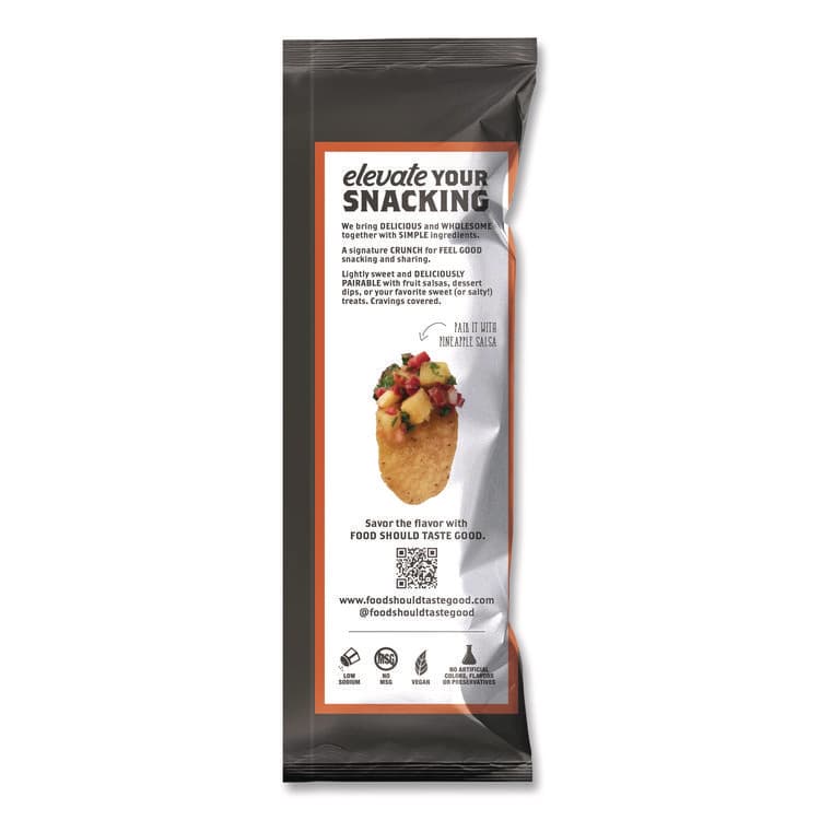 FOOD SHOULD TASTE GOOD Tortilla Chips, Sweet Potato with Sea Salt, 1.5 oz., 24/Carton (AVT77612) thumbnail 4