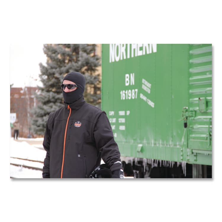 ERGODYNE CORPORATION N-Ferno 6821 Fleece Balaclava Face Mask, Polyester, One Size Fits Most, Black (EGO16821) thumbnail 4