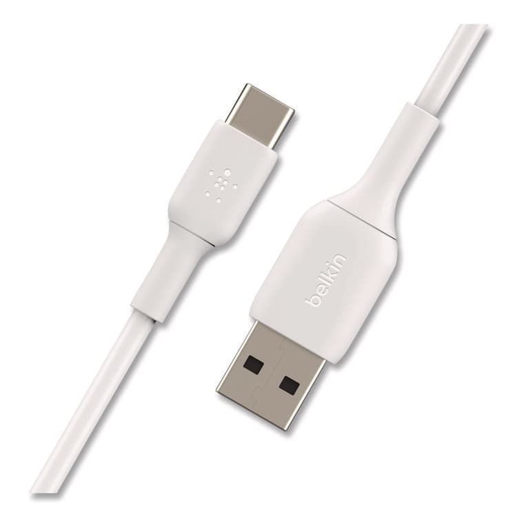 BELKIN COMPONENTS BOOST CHARGE USB-C to USB-A Cable, 3.3 ft, White, 2/Pack (BLKCAB001BT1MWH) thumbnail 4
