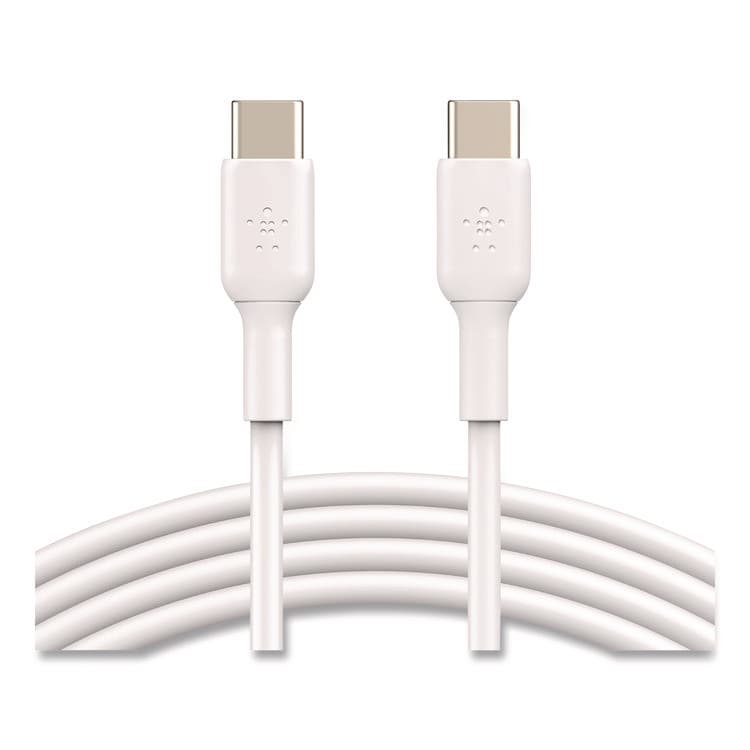 BELKIN COMPONENTS BOOST CHARGE USB-C to USB-C Cable, 3.3 ft, White, 2/Pack (BLKCAB003BT1MWH)