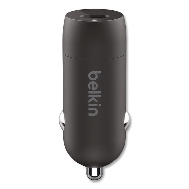 BELKIN COMPONENTS BOOST CHARGE USB-PD Car Charger + USB-C to USB-C Cable, 30 W, USB-C, Black (BLKCCA004BT1MBK)