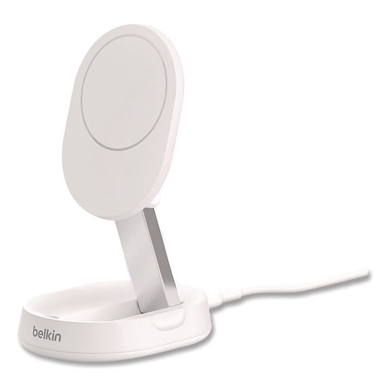 BELKIN COMPONENTS BOOST CHARGE Pro Convertible Magnetic Wireless Charging Stand, Qi2 Wireless Charging, 15 W, White (BLKWIA008TTWH)