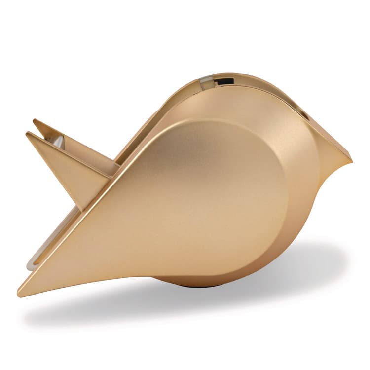 3M/COMMERCIAL TAPE DIV. Bird Desktop Tape Dispenser, 1" Core, Metallic Gold (MMMC48BIRDG) thumbnail 4