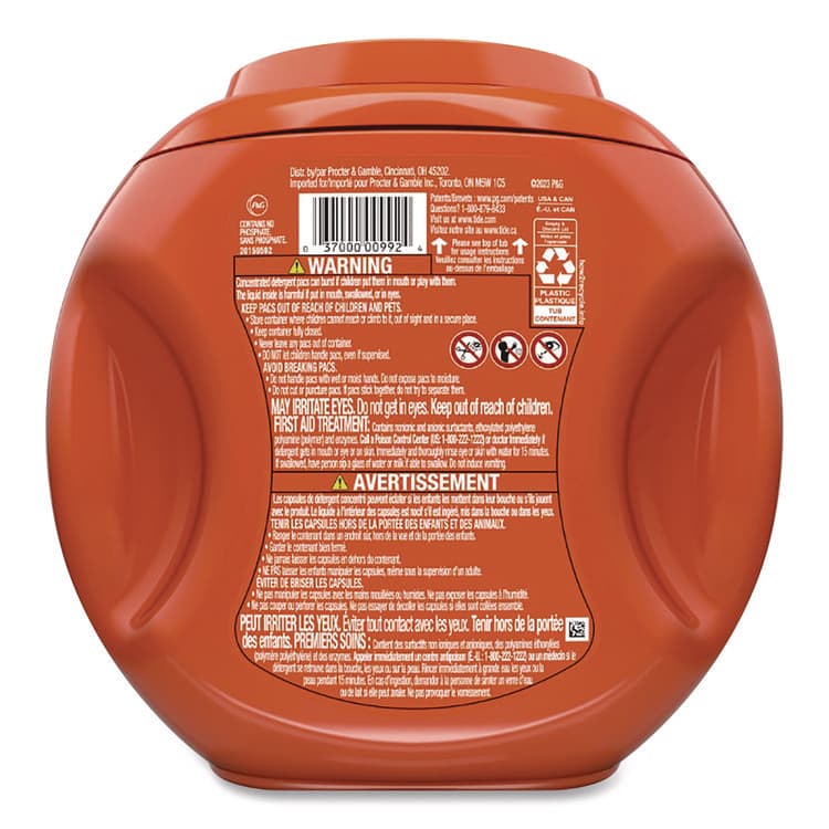 PROCTER & GAMBLE PODS Laundry Detergent, Spring Meadow, 35 oz Tub, 42 Pods/Tub (PGC9924) thumbnail 2