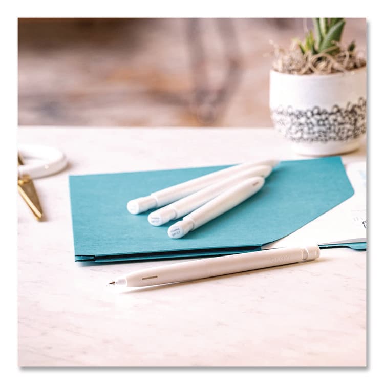 ZEBRA PEN CORP. bLen Gel Pen, Medium 0.7 mm, Black; Blue Ink, White; Black Barrel, 6/Pack (ZEB49501) thumbnail 4