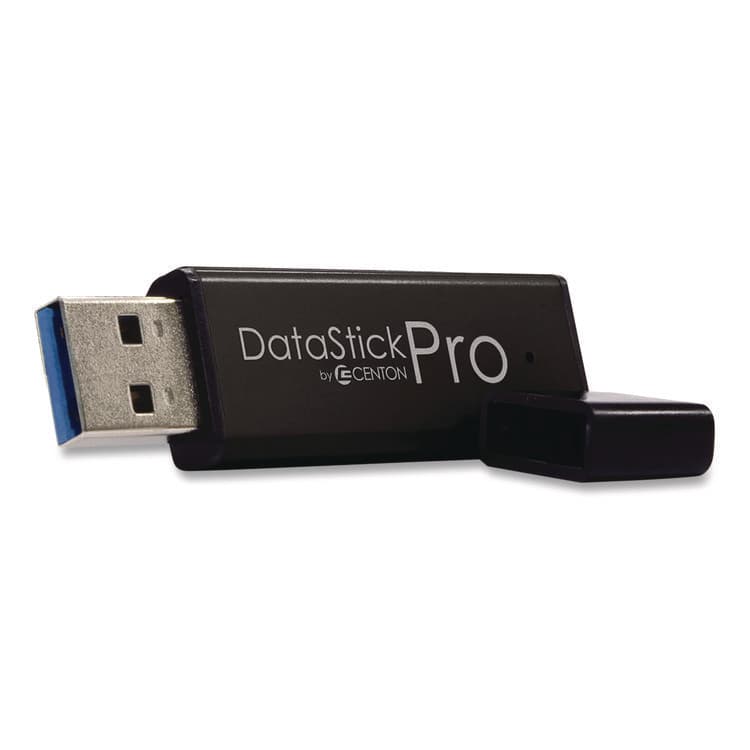 CENTON ELECTRONICS . DataStick Pro USB 3.2 Type A Flash Drive, 32 GB, Black, 5/Pack (CELS1U3P632G5B)