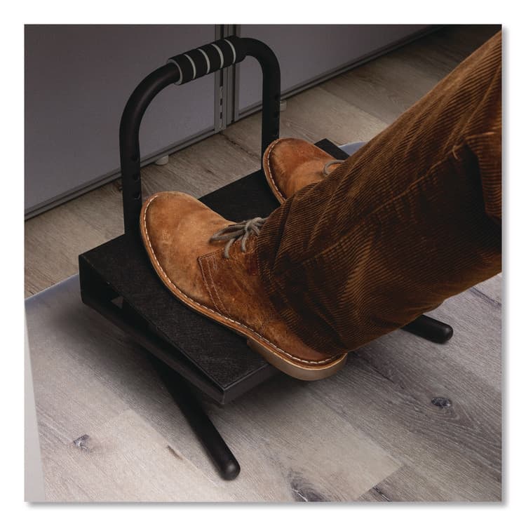 EMS MIND READER LLC Adjustable Height Tilt Foot Rest, 14.25 x 15 d x 14.5 h, Black (EMSFTHEIGHTBLK) thumbnail 2