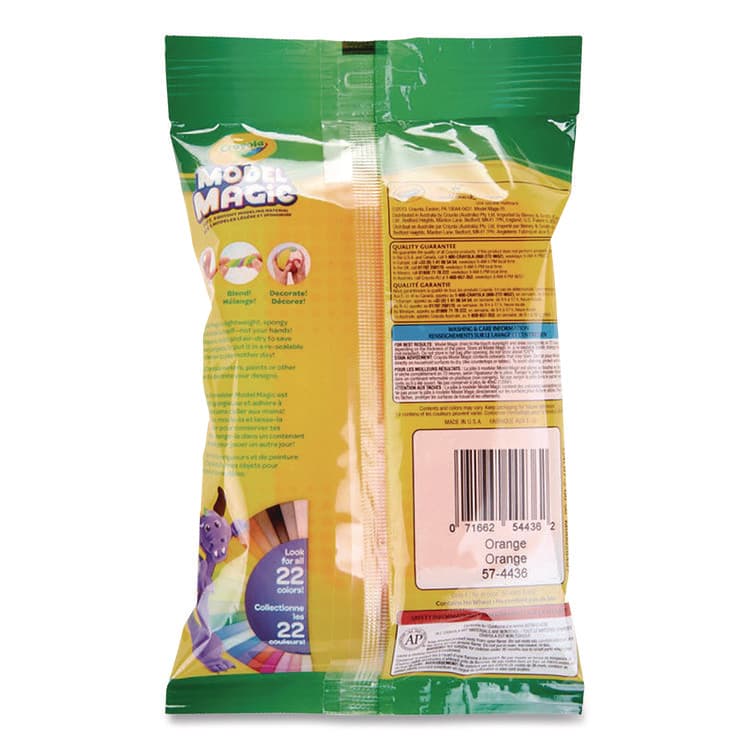 BINNEY & SMITH / CRAYOLA Model Magic Modeling Compound, Orange, 4 oz Pack (CYO574436) thumbnail 3