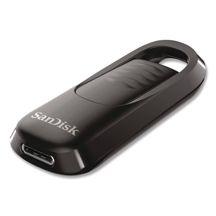 SANDISK CORPORATION Ultra Slider USB 3.2 Type C Flash Drive, 64 GB, Black (SDISDCZ480064GA) thumbnail 2