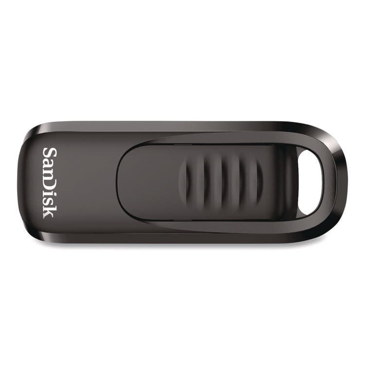 SANDISK CORPORATION Ultra Slider USB 3.2 Type C Flash Drive, 64 GB, Black (SDISDCZ480064GA)