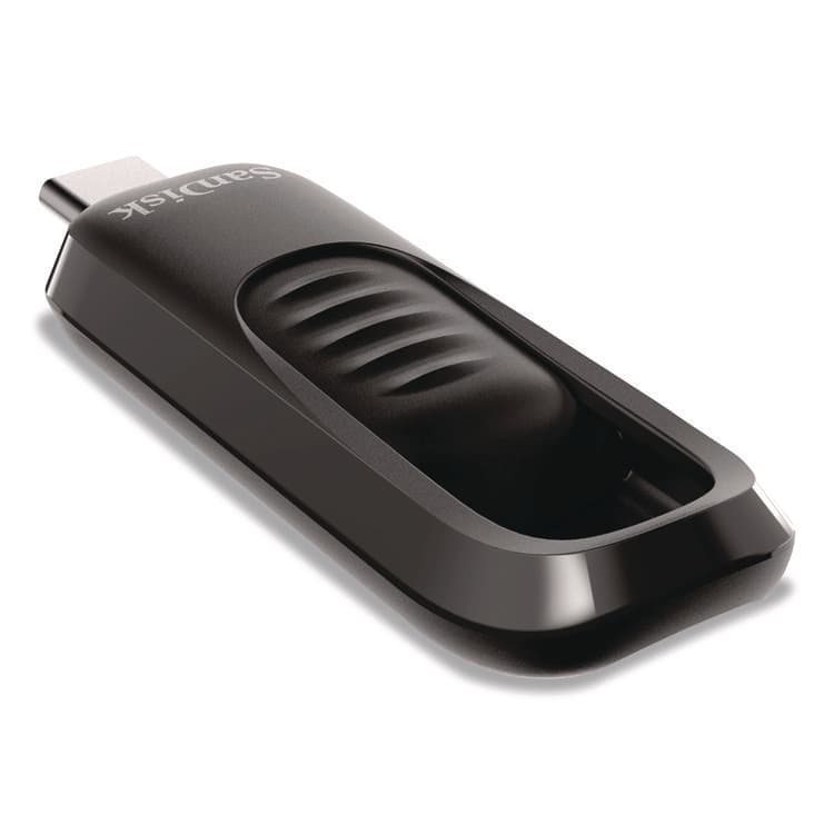 SANDISK CORPORATION Ultra Slider USB 3.2 Type C Flash Drive, 128 GB, Black (SDISDCZ480128GA) thumbnail 4