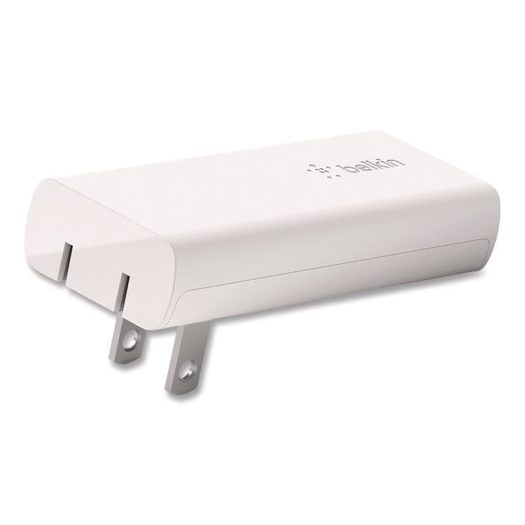BELKIN COMPONENTS BOOST CHARGE Dual Wall Charger with PPS + USB-C Cable with Lightning Connector, White (BLKWCB007DQ1MWH) thumbnail 2