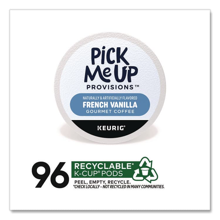 PICK ME UP PROVISIONS French Vanilla Coffee K-Cups, 96/Carton (PIEPM62434CT) thumbnail 2