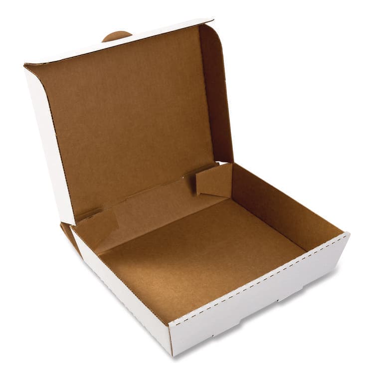 AMERCAREROYAL Catering Boxes, 10.88 x 13 x 3, White, Paper, 50/Carton (RPPCCBHP13113) thumbnail 3