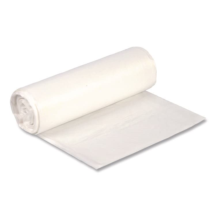 BOARDWALK High-Density Can Liners, 16 gal, 8 mic, 24 x 33, Natural, Perforated Roll, 1,000/Carton (BWK24338N)
