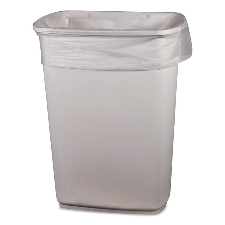 HERITAGE Linear Low-Density Can Liners, 33 gal, 1 mil, 33" x 39", Clear, 150/Carton (HERH6639YCRAC)